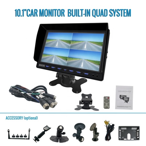 Small Car Monitor Buy 10inch Car Monitor Reversing Aid Quad Split Monitor With Camera For ...