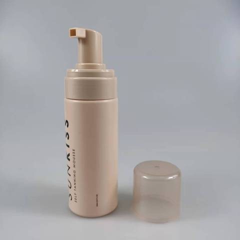 120ml 200ML Custom Acceptable Foam Bottle PET Plastic Cosmetic Packaging Portable Black Facial Cleanser Aftershave Foam Pump