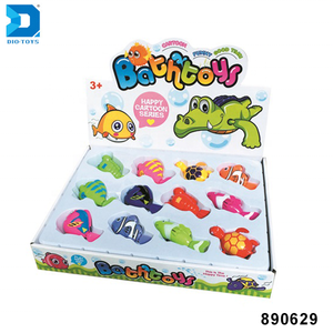 12PCS baby gift plastic bathing playing wind up sea animal bath toy