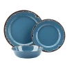 12pcs plastic melamine tableware dinnerware set