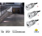 12V Ground Recessed 1W LED Garden Buried Light Underground Light Inground LED Underground Light For Outdoor