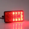 12V Rectangle Commercial Led Turn Stop Combination Tail Lights Truck Trailer Rear Lamps