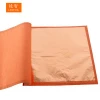 14 x 14 cm Chinese Genuine Red Copper 25 Booklets Imitation Gold Foil Leaf Sheets for Decorating Furniture Art Crafts