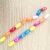 Import 15MM Colorful Oval Multi colored Wooden beads from China