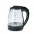 Import 1.7L Everich borosilicate glass warmer whistling electric kettle led modern electric hot steam water kettle from China