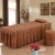 Import 1800T koera style massage bed sheet bed skirt massage bedding set lace deep pink from China