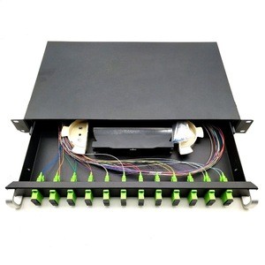1U, 2U, 3U, 19 inch 24 48 Core Fiber Patch Panel 12 port fiber optic patch panel sc duplex