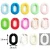 Import 20 * 14mm acrylic colored chain buckle ring key ring DIY jewelry accessories wholesale from China