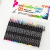 20 Colors Premium Painting Soft Brush Pen Set Watercolor Effect Best for Coloring Books Manga Comic Calligraphy Sketch Drawing