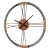 Import 20 " Fashion retro round metal minimalism modern living room creative decoration wrought iron large wall clock from China