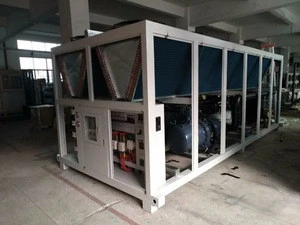 200 Kw 80 Hp Stainless Steel Plate Heat Exchanger Evaporator Air Cooled Screw Water Chiller