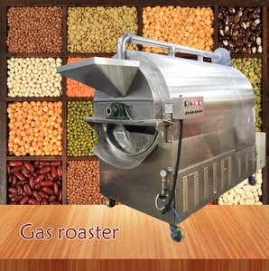 200kg300kg Electric/Gas LPG peanut roaster cashew roaster machine corn grain seeds cocoa bean roaster for shopping Made in China