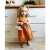 Import 2017 Guangzhou wholesale toddler baby girls vintage retro yellow dress from China
