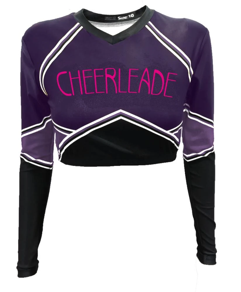 2017 Pink Front left leg V-notch and trim cheerleading skirts clothing,  Youth Dye sublimation cheerleading uniforms