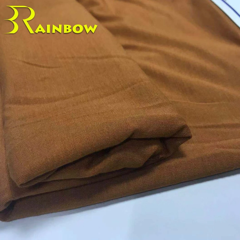 2018 Khaki Jersey Spandex Lenzing Modal Fabric 40S For T-shirt