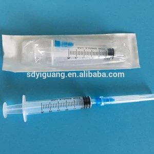 2018 Medical use plastic disable syringe with CE ISO13485 CFDA FSC