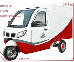 2018 most popular closed Open Body Type 60V 800w 1000w cargo electric tricycle/cargo auto rickshaw/electric 3 wheel  for sale