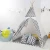 Import 2018  new style grey wave cotton toy teepee tent from China