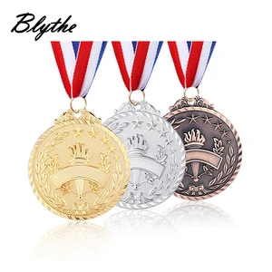 2019 hot sales fashion high quality custom sports die castingl gold metal badge medal
