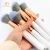Import 2019 new style beauty makeup tools 12pcs fiber private label  makeup brush set professional from China