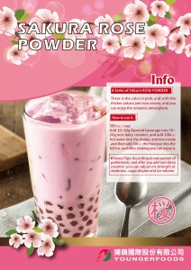 2019 Sakura Rose Milk Tea Powder for Coffee Shop