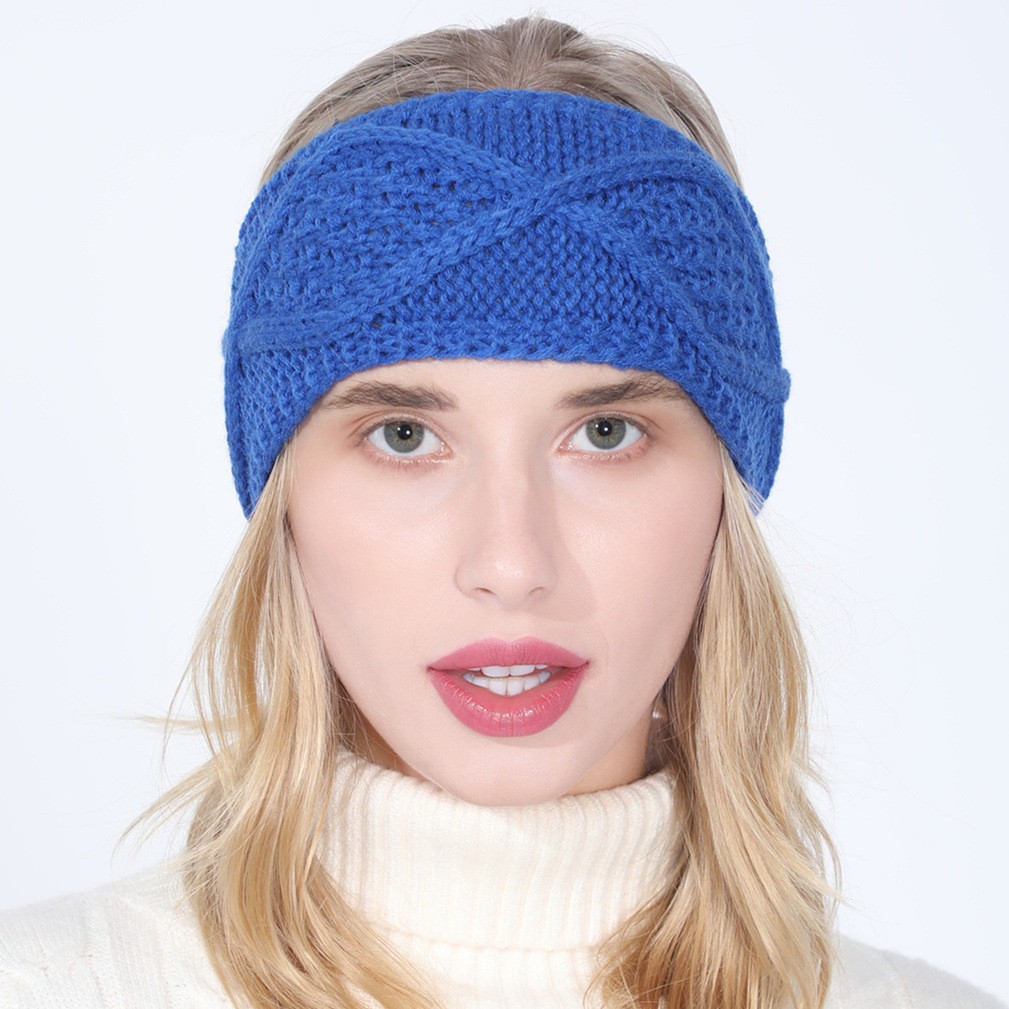 2020 hot selling winter ear warmer headbands for girls hair accessories sport makeup facial wool knitted wide girls headbands