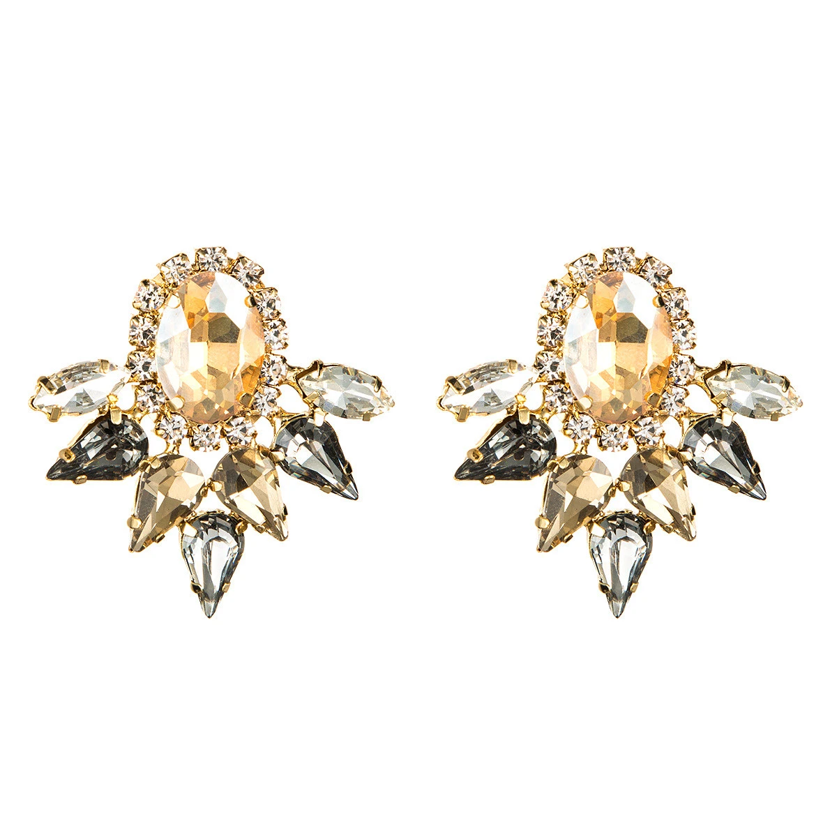 2020 new arrival gold women fashion jewelry style pendant acrylic earrings