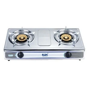 2020 new home appliance Double Burner Stainless Steel Gas Cooker