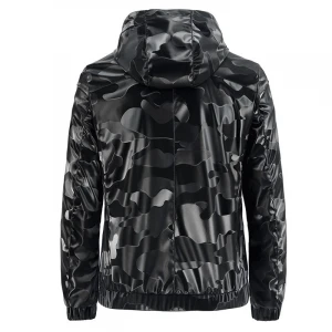 2020 New Men&#x27;s Leather Coat Camouflage Leather Jacket With Hoods Korean Thin Slim Fit Casual Men&#x27;s Wear