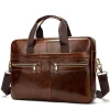 2020 Wholesale Genuine Leather Briefcase Fashionable Men Leather Business Laptop Bag