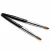 Import 2021 Professional #10 #12 100% Sable Metal 3D Brushes Black Color Nail Art Brush Kolinsky Acrylic Brush from China