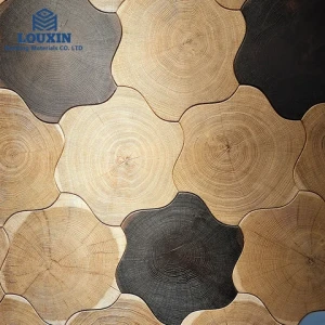 2024 Wood Rings Series Wooden Floor Parquet Wood Arts Flooring Home Flooring Decoration