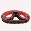 225L Red Rubber Vacuum Punching hole Pu Endless Film Pull Timing Belt