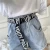 Import 24 styles Unisex Canvas Belts Letters Printed D Ring Double Buckle Punk Waist Strap Women Men Teenager Long Wide white Belt from China