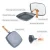 Import 24cm cooklover die cast aluminum marble coating induction bottom wooden detached handle square fry pan from China