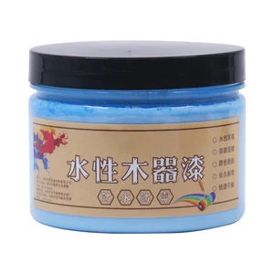 250g Medium Blue Color Water-based Wood Paint for Rubber Coating Ceramic Fabric Wall Water-proof Acrylic Paint