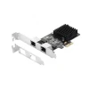 2.5GBase-T Gigabit Network Adapter with 2 Ports 2500Mbps RJ45 PCIe 2.5gb Ethernet Card