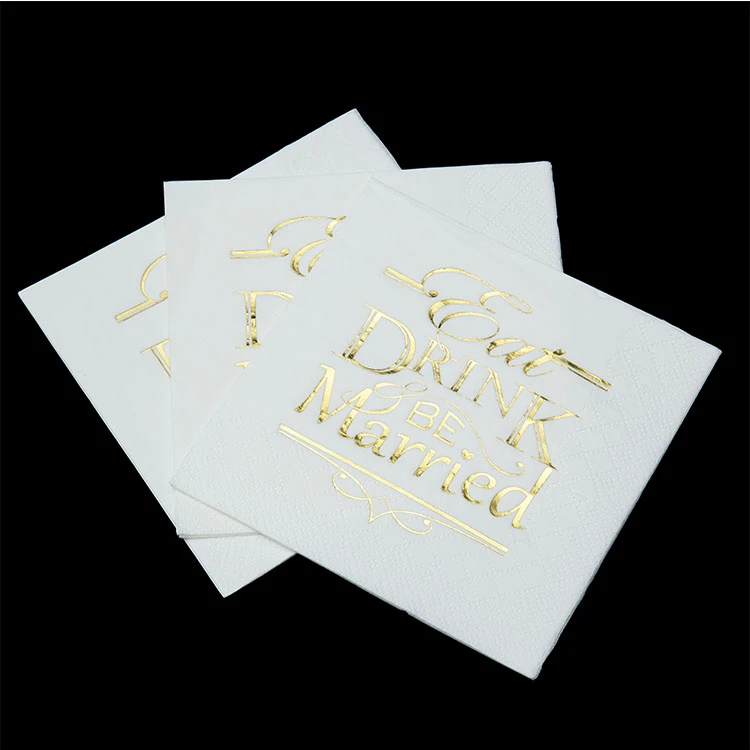 2Ply Custom Paper Napkins For Restaurants Sanitary Printed Tissue