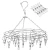 Import 30 Clips Metal Clothespins Hats Drying Rack hanging Sock Bras rotating clothes hanger from China