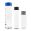 300ml 500ml 1 litre cylinder round juice beverage voss style plastic bottle