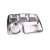 Import 304 Stainless Steel Divided Dinner Tray Food Container 5 Sections School Canteen Plate Serving Tray New from China