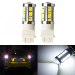 3157 33 SMD Car Led Turn Signal Strobe Lights Brake Tail Lamps Auto Rear Bulb P27/7W Car Light Source lamp