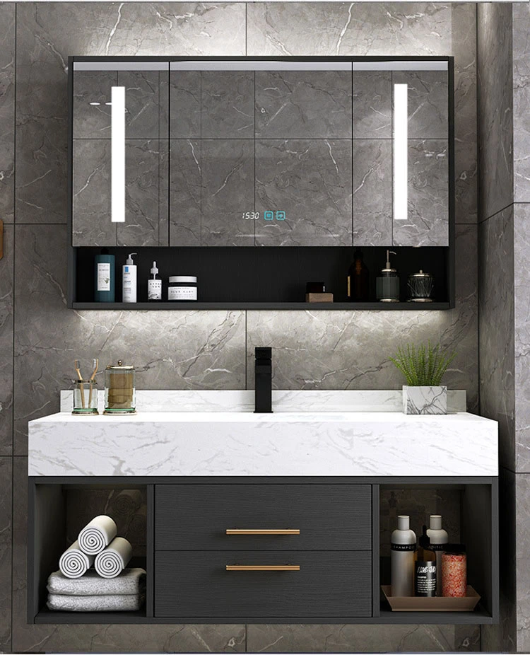 35 Inch Modern Luxury Wood Bathroom, Bathroom Vanity Cabinet Sets