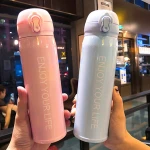 350-450ml/12-16 OZ Sports Stainless Steel Water Bottle  Stainless Steel Vacuum Flask Thermos