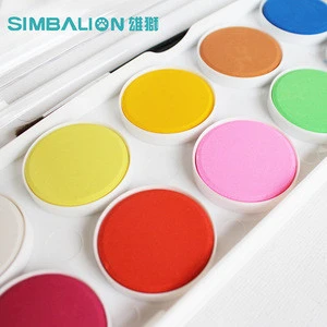 36 Colors Professional watercolor cakes solid watercolor paint set Gouache Art Painting for fabric Drawing