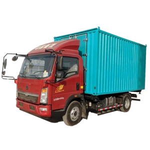 4.2m length dry cargo body 3.5T express delivery cargo van truck with Roll-Off and Hook-Lift Systems for Trucks