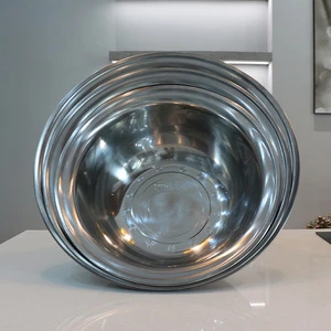 45/55/60/65/70/80cm Wholesale Kitchen Accessories Stainless Steel Big Size Round Washing Baby Bath Basin Metal large bowl
