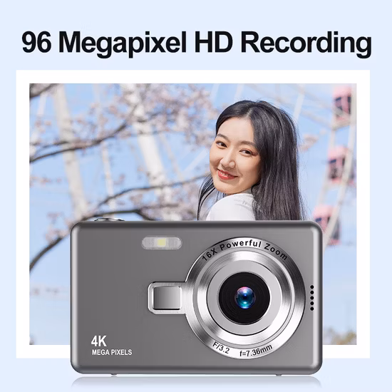 48MP Anti-Shake Face Recognition 16X Zoom Student Digital Video Camera