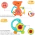 Import 5 Dinosaur Baby Rattles, Teether, Shaker, Grab and Spin Rattle, Musical Toy Set, Early Educational Toys Unique Gifts for 3, 6, 9 from China