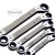 Import 5 PCS SAE Double Reversible Ratcheting Wrench Set Box End Combination Wrench Set from China